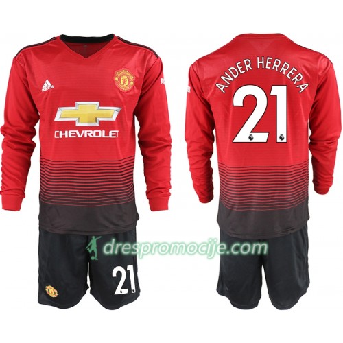 Manchester United Dres ANDER HERRERA 21 Dječji Domaći 2018/19 Dugim Rukavima Manchester United Dres ANDER HERRERA 21 Dječji Domaći 2018/19 Dugim Rukavima
